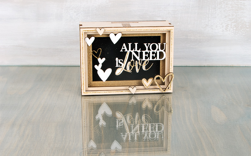 Holz-Geschenkbox „Love“