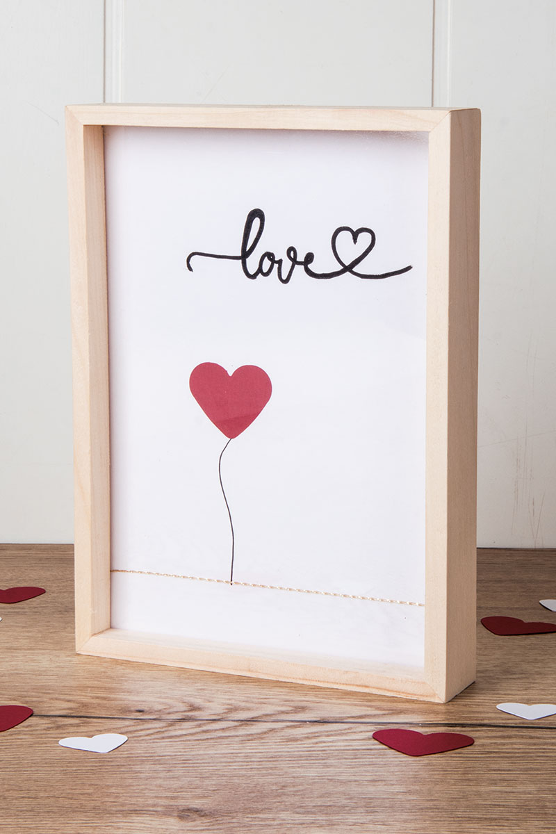 Holzrahmen Love