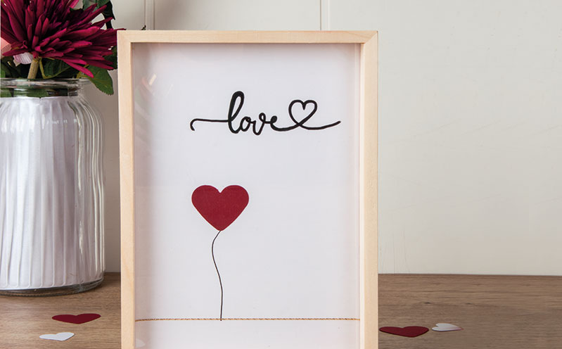 Holzrahmen Love