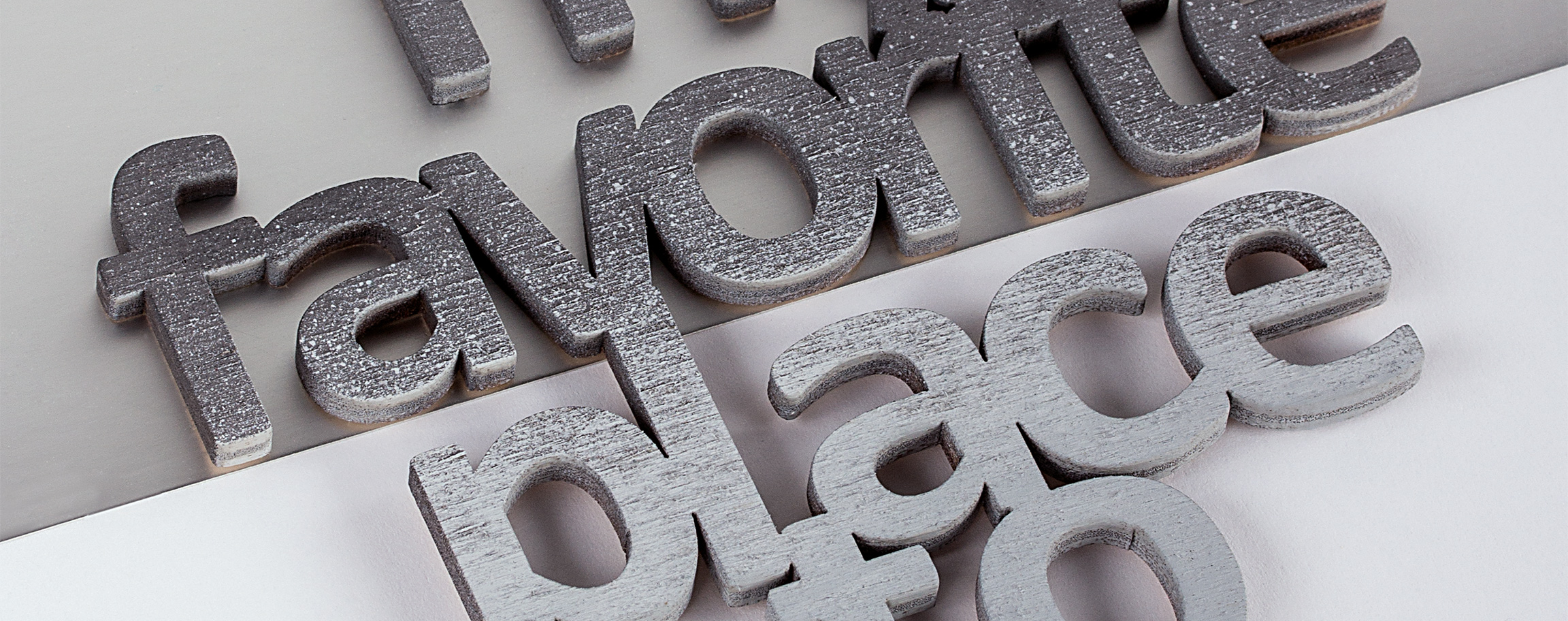 Wooden lettering