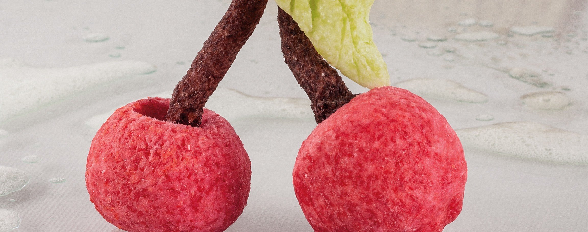 Cherries out of kneading-soap