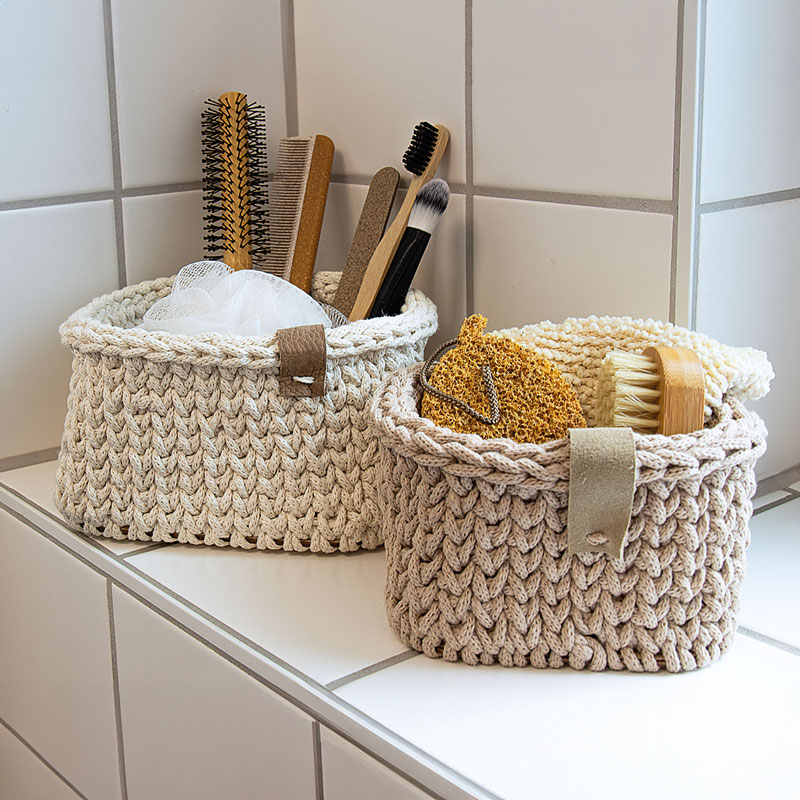 Small crochet basket