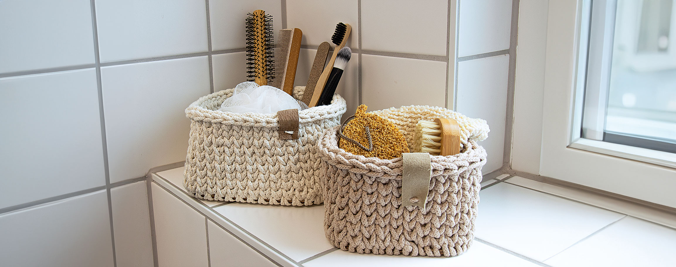 Small crochet basket