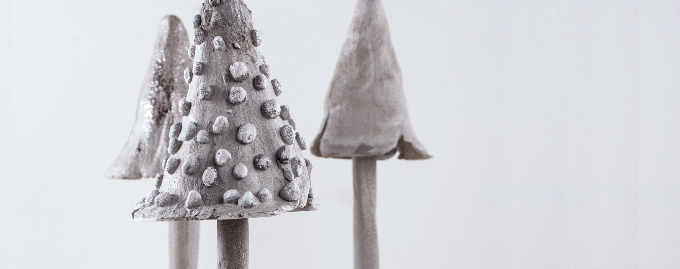 Small mushroom out of the kneading-cement