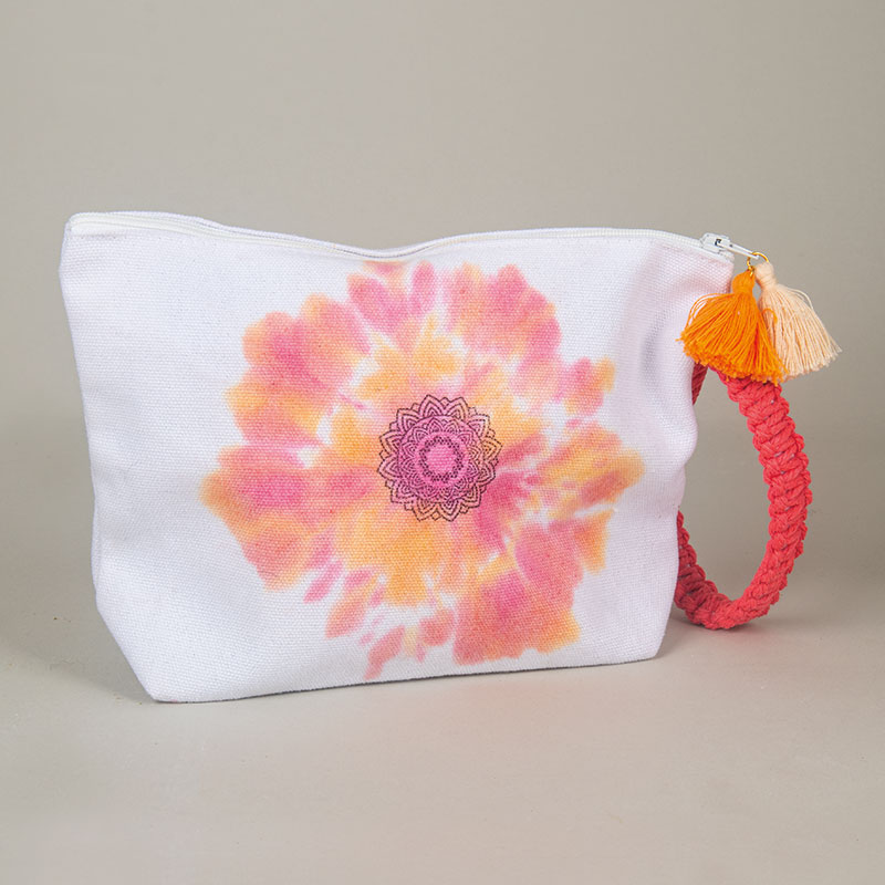 Kosmetiktasche in Batik-Optik