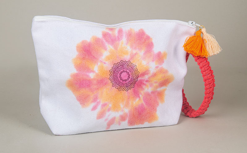 Kosmetiktasche in Batik-Optik