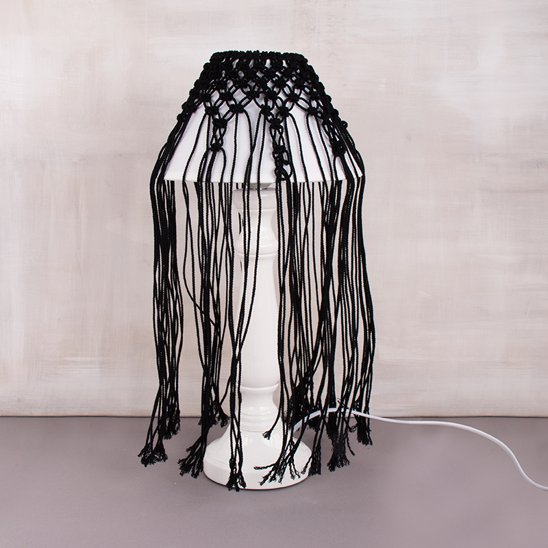 Macrame lamp