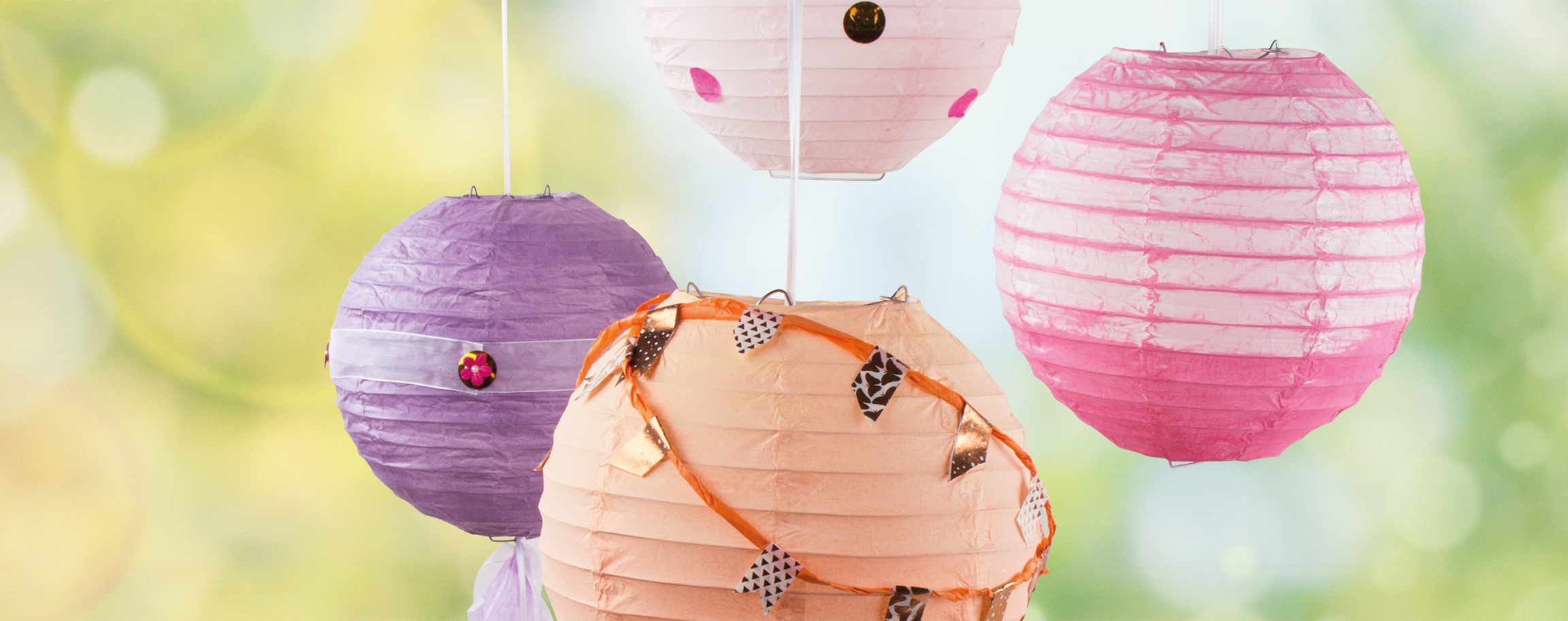 Paper lantern purple