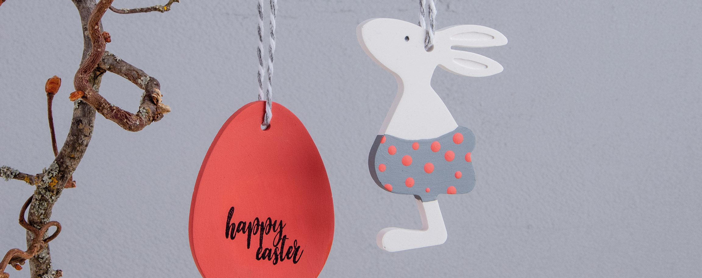 Easter pendants bunny and egg