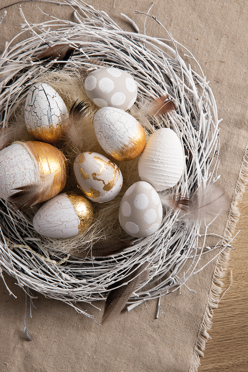 Osternest mit Eiern