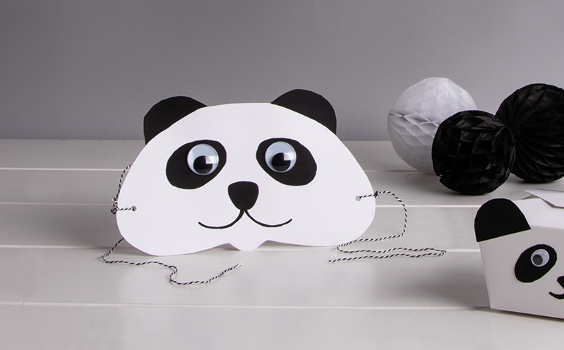 Panda-Maske