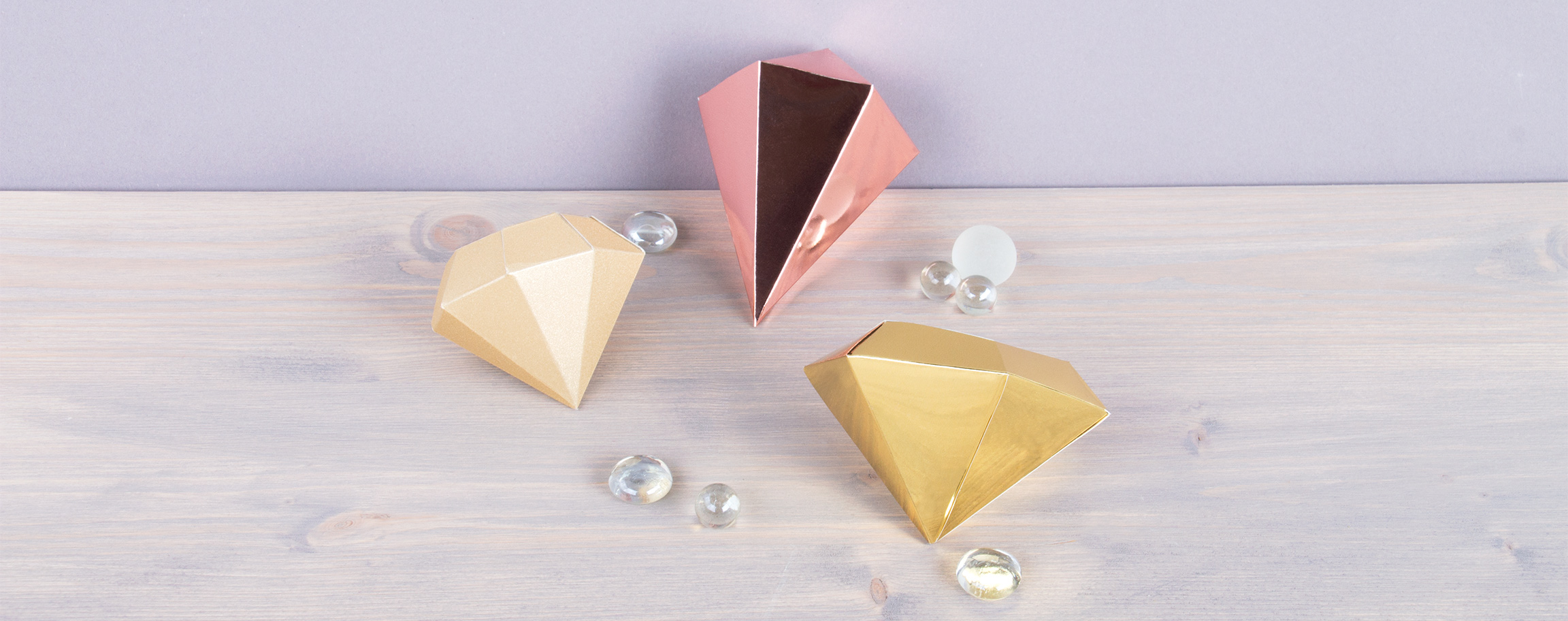 Paper diamonds