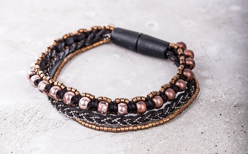 Perlenarmband mit Magnetverschluss