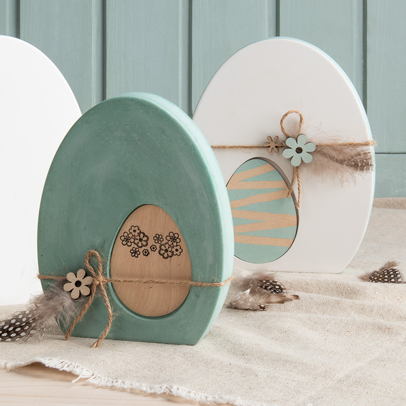 Raysin-Eier mit Holz-Osterei