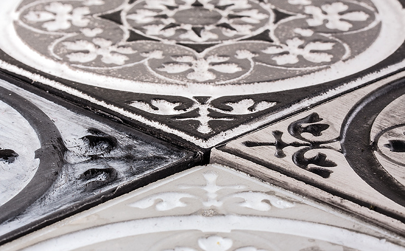 Relief-Eingießplatte „Mandala“
