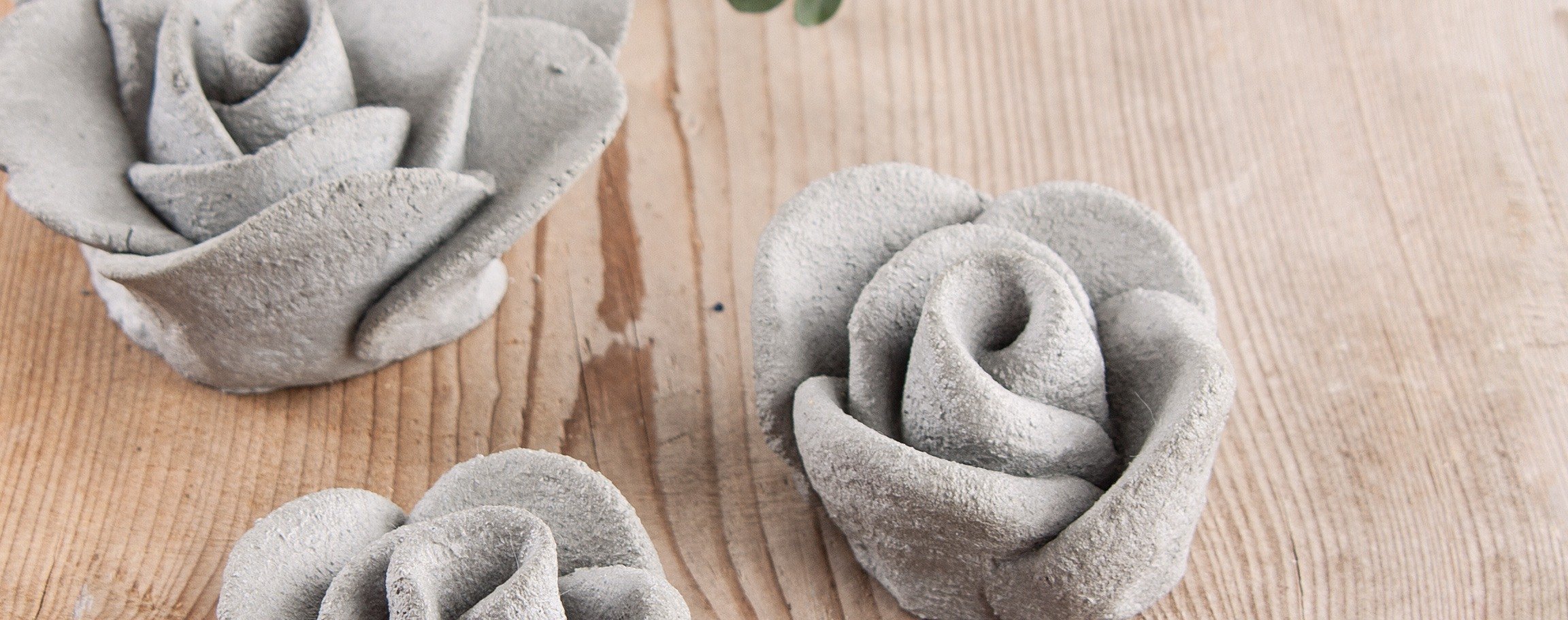 Rose out of kneading-cement