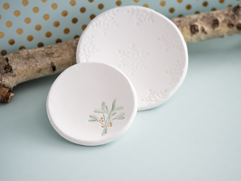 Porzella small bowl with wintry imprint