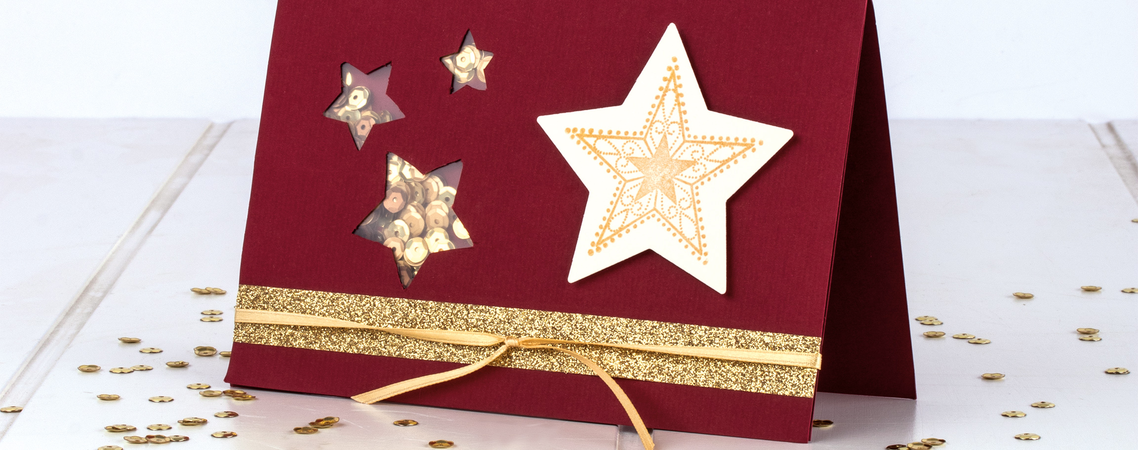 Shaker card stars