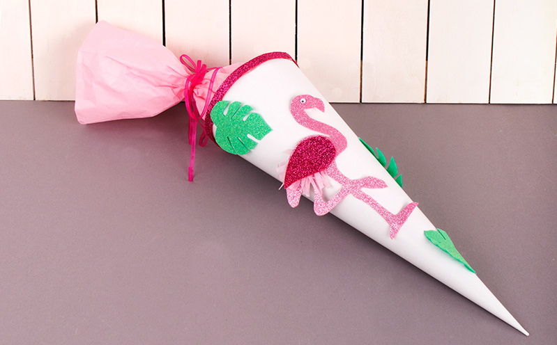 Schultüte Flamingo