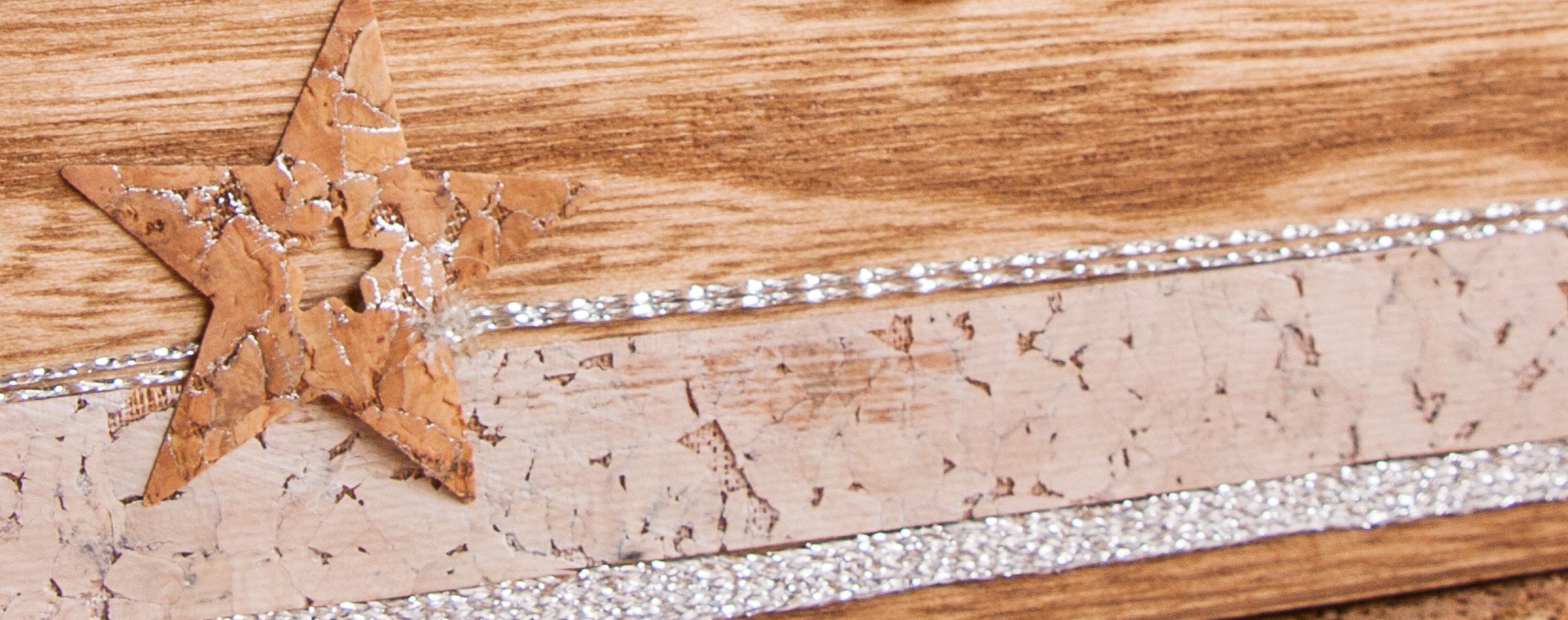 Silver coloured wooden box