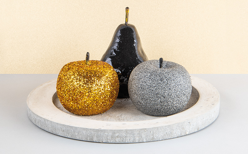 Styropor-Obst Apfel Streuflitter
