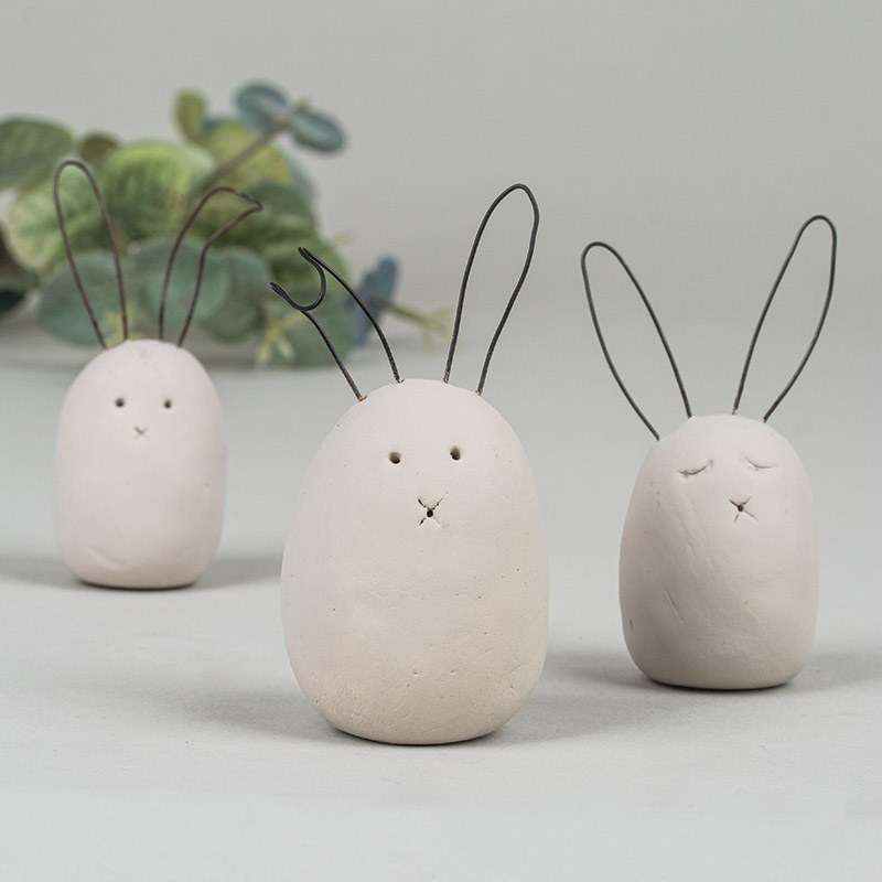 Clay bunnies
