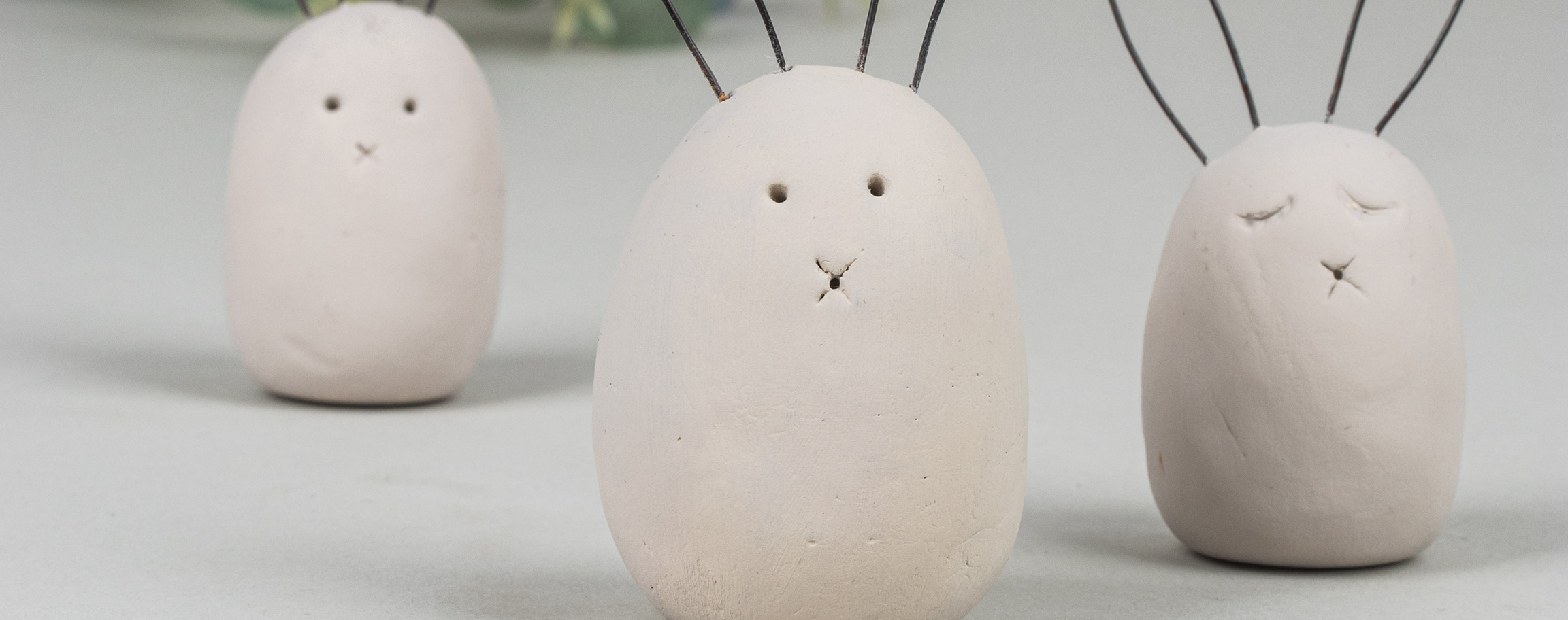 Clay bunnies
