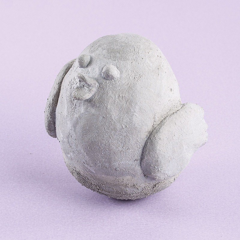 Vogel aus Knetbeton