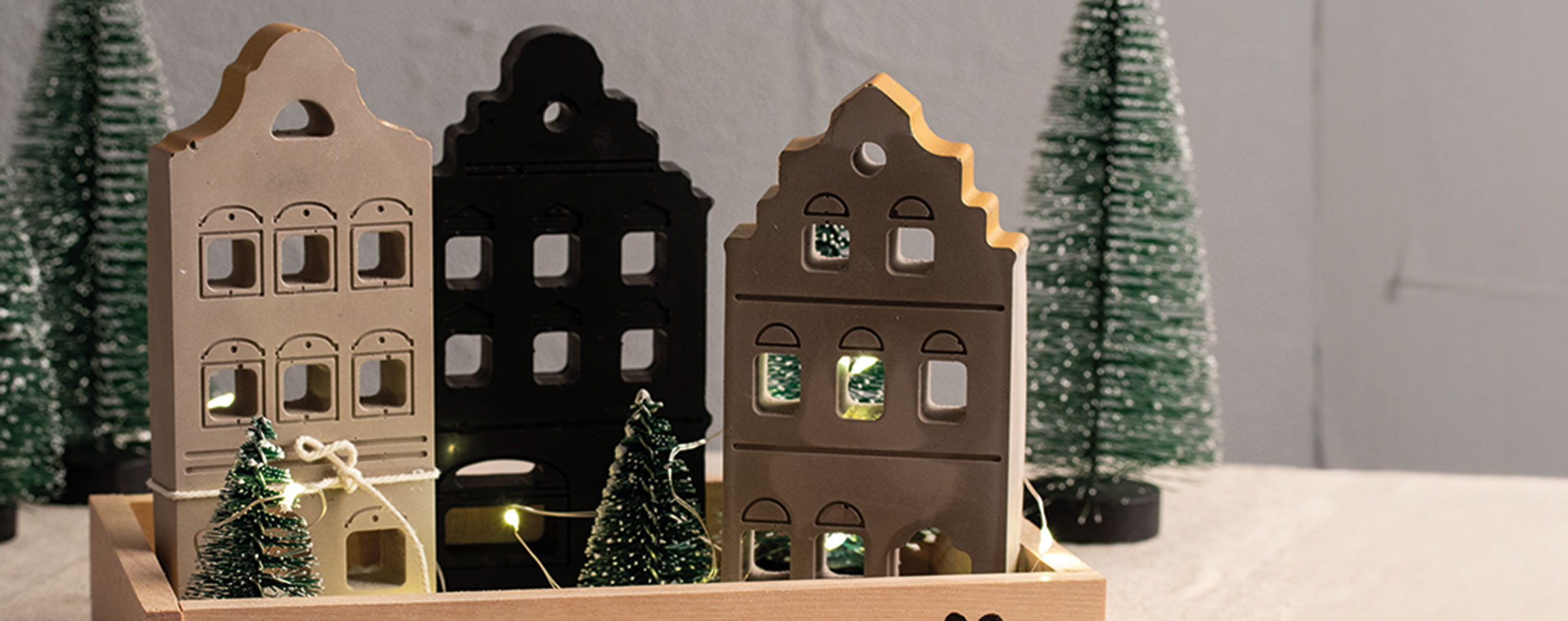 Christmas nordic houses