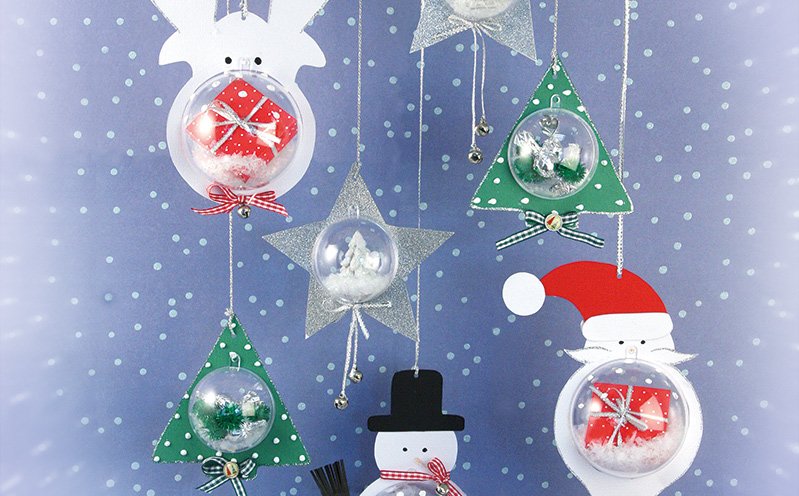 Weihnachtliche Plastikkugeln 6 cm