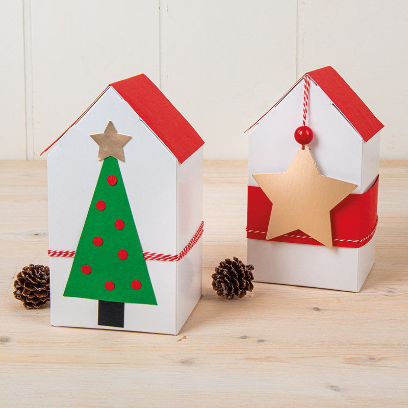 Christmas houses folding box
