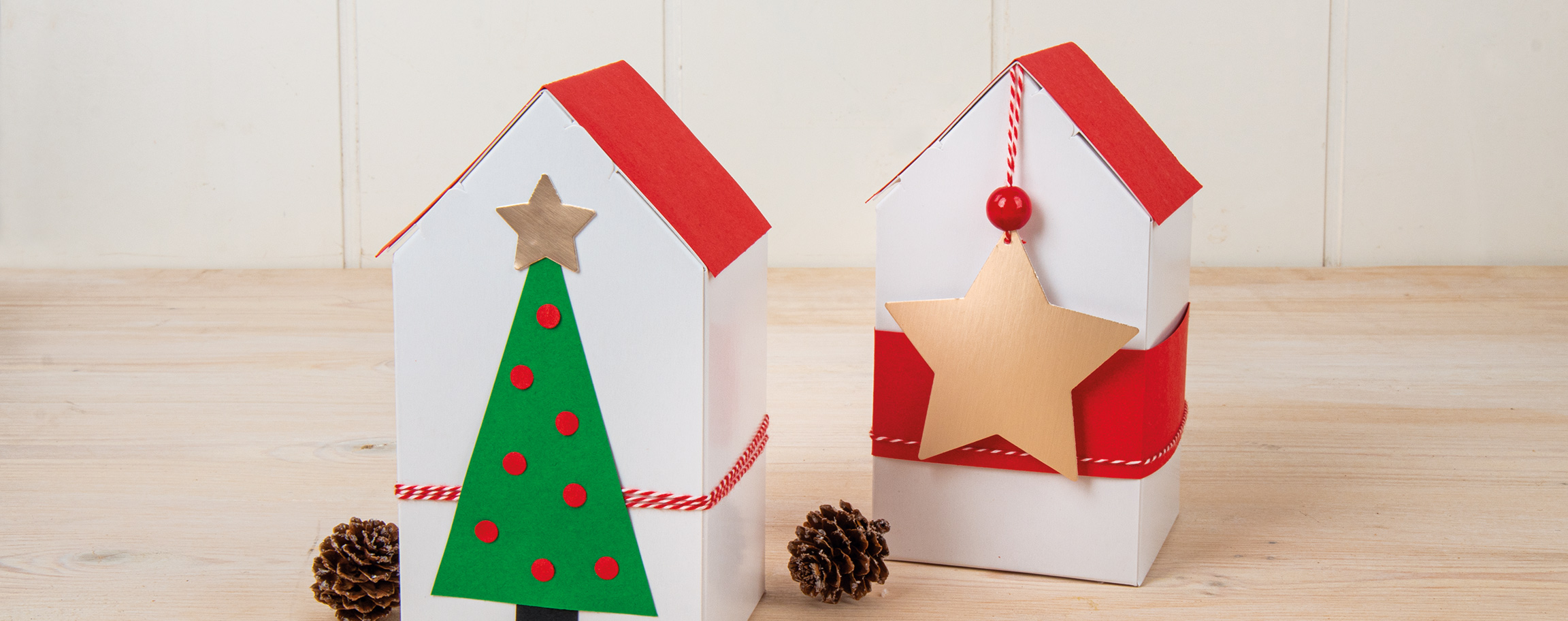 Christmas houses folding box