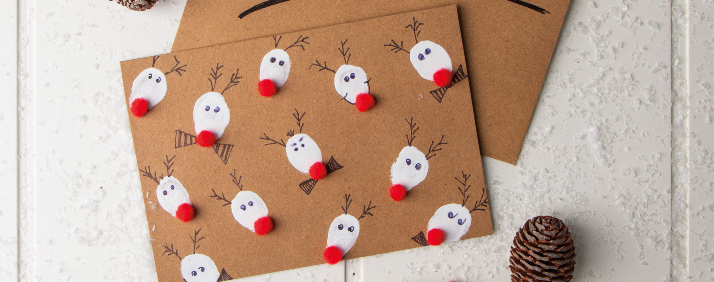 Christmas card Rudolph